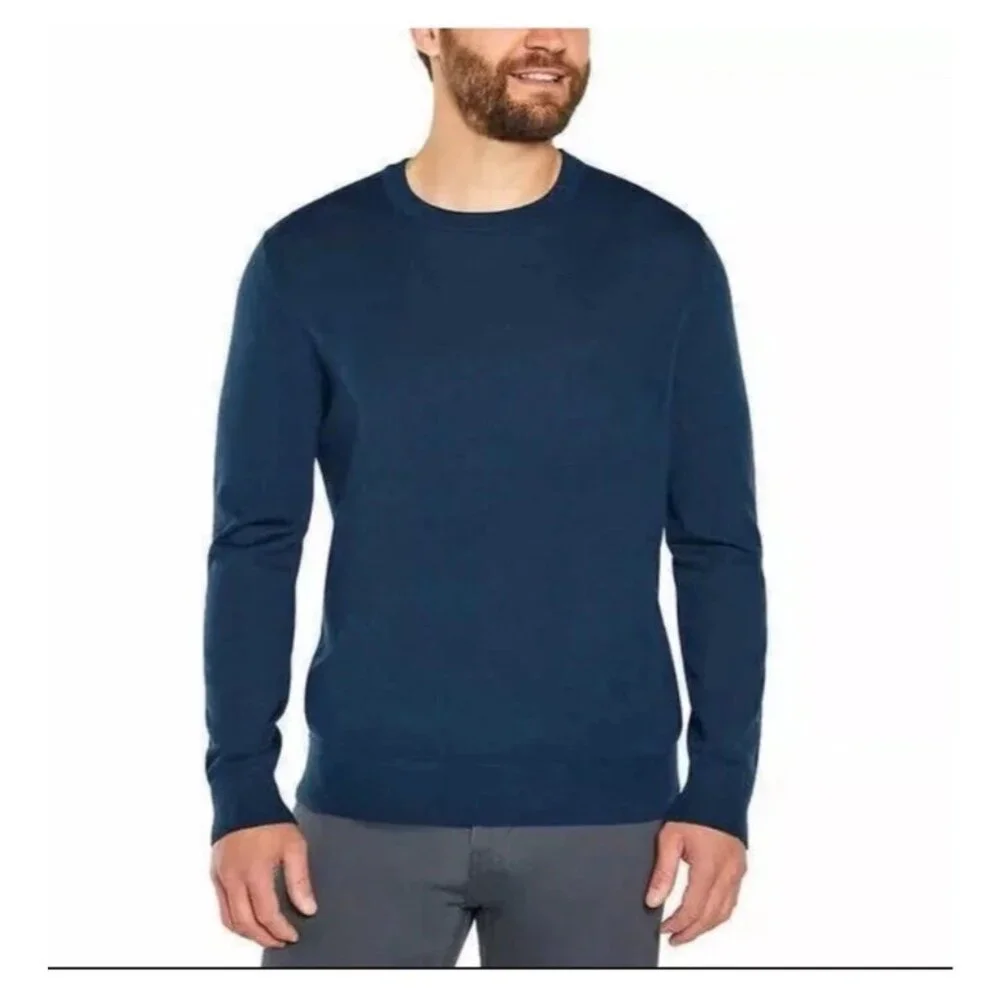 Banana Republic Men's Merino Wool Crew Neck Sweater Pullover Knit Large 1B